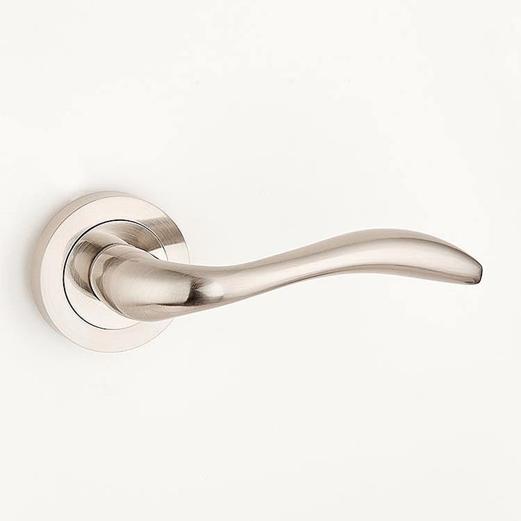 Aluminum Retro Style Matt Antique Brass Lever Door Handle for Projects office building