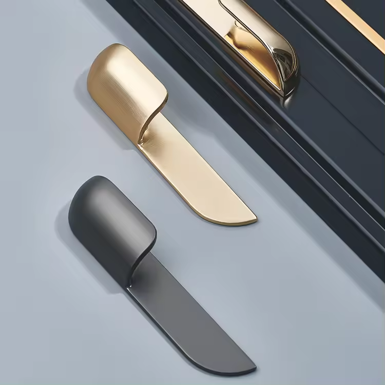 Gold handle drawer pull black cabinet handles pull furniture handle for home kitchen zinc alloy drawer cabinet