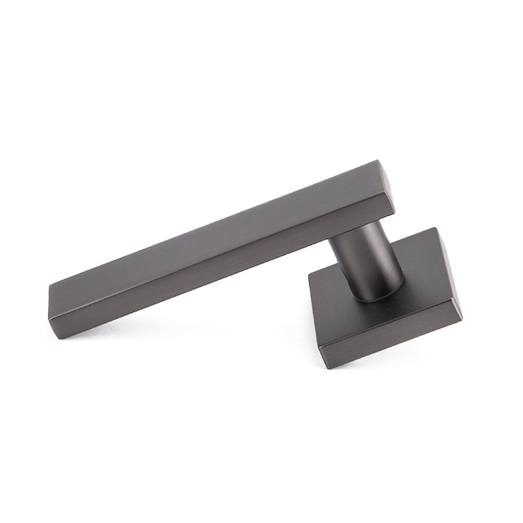 AKADA Black Nickel Brushed 2023 New Door Handle European Market Zinc Alloy Wholesale Indoor Door Lock Door Handle