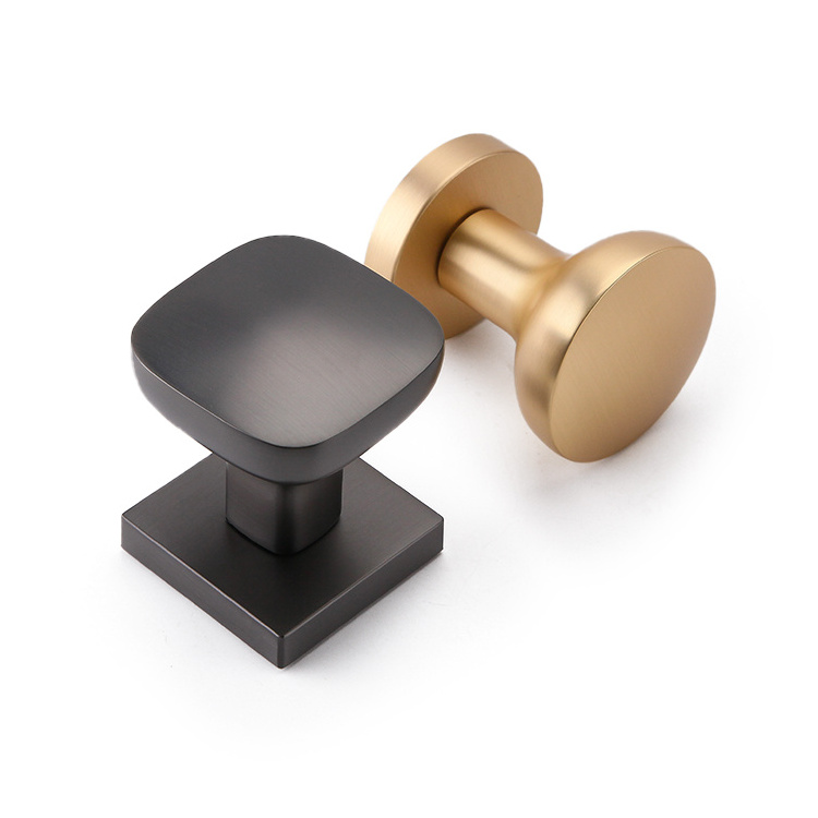 HOT SELL Black Round Knob Door Lock Lever Gold Door Pulls And Knobs For Interior Doors