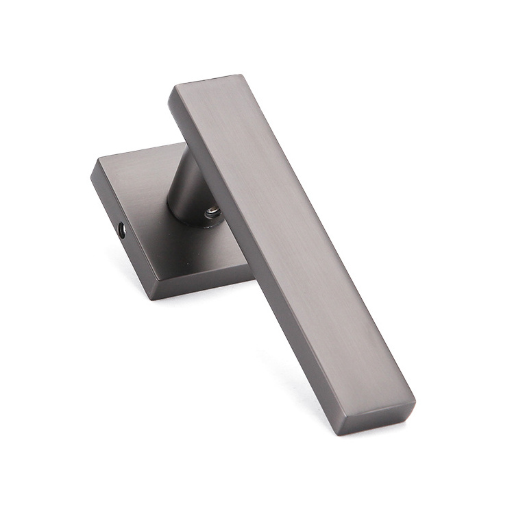 AKADA Black Nickel Brushed 2023 New Door Handle European Market Zinc Alloy Wholesale Indoor Door Lock Door Handle