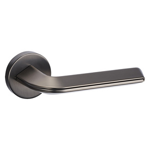 AKADA door hardware black interior lever  handle zinc material door handles wooden door handle from home