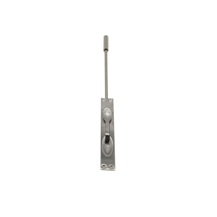 Stainless Steel Top Or Bottom Fire Rate Manual Flush Bolt With Extension Rod Lock For Metal Doors