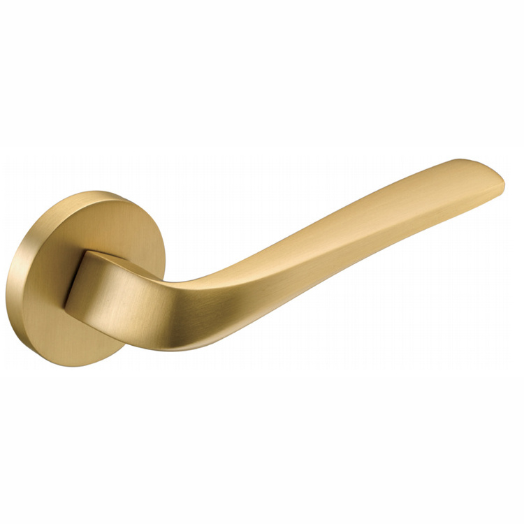 Akada hot sale Classical 55mm antique Brass bronze colored Internal External Door lever Handle On Rose