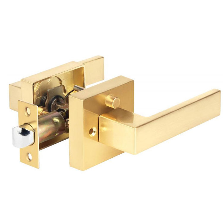 Akada Solid door handle for interior doors Front back door Levers cylinder latch Bedroom Wooden gate locks