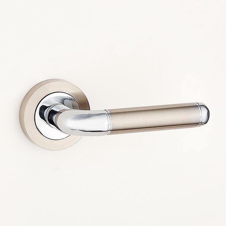 Aluminum Retro Style Matt Antique Brass Lever Door Handle for Projects office building