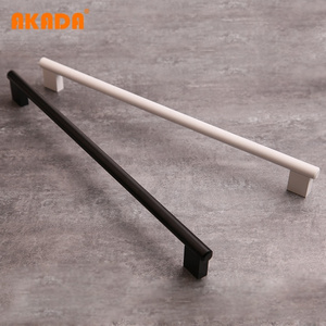 AK2759 AKADA Aluminum Black Color Modern Tube Bar Cabinet Handles and Knobs ZAMAK Contemporary Furniture Handle Kitchen Handles