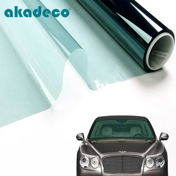 Akadeco Safety Nano Heat Insulation Transparent Glass Building Privacy Self-Adhesive Solar Tint Car Stickers Mirror Window Film