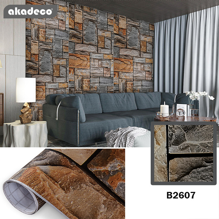 3D Brick Wall Stickers Sofa Background Self-Adhesive Panel Decal Pe Peel And Stick Wallpaper Wall 3D Brick Sticker