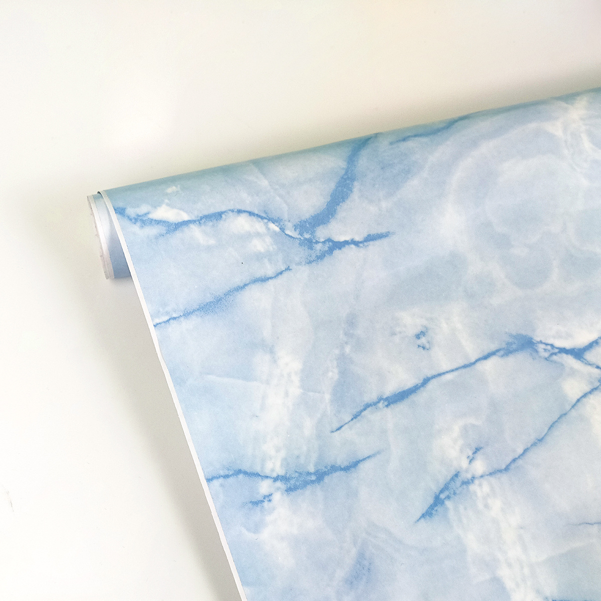 akadeco Easy DIY Waterproof high quality Self Adhesive Kitchen bedroom furniture sea blue table Marble Wallpaper