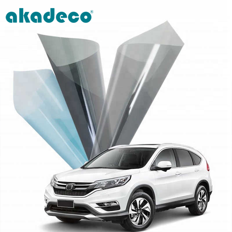 Akadeco Safety Nano Heat Insulation Transparent Glass Building Privacy Self-Adhesive Solar Tint Car Stickers Mirror Window Film