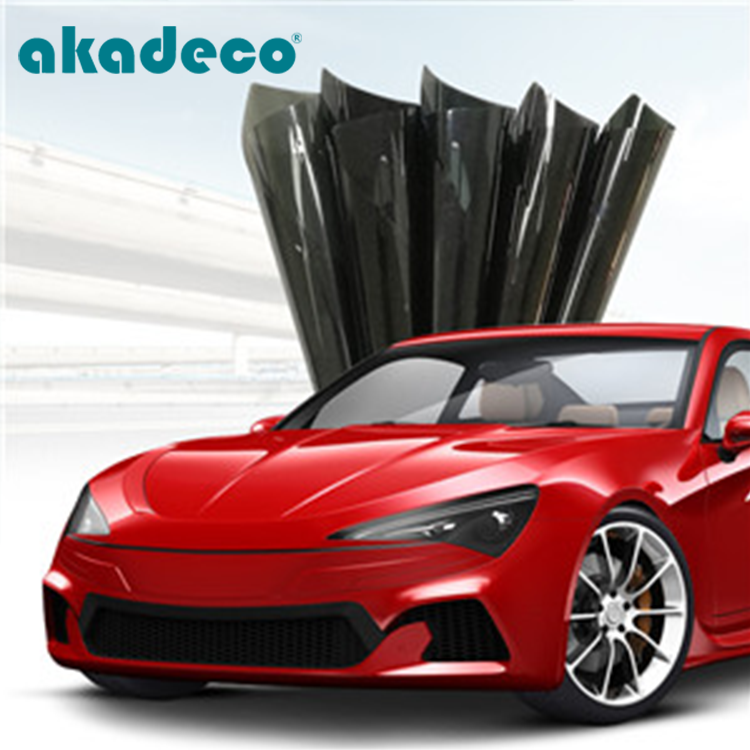 Akadeco Safety Nano Heat Insulation Transparent Glass Building Privacy Self-Adhesive Solar Tint Car Stickers Mirror Window Film