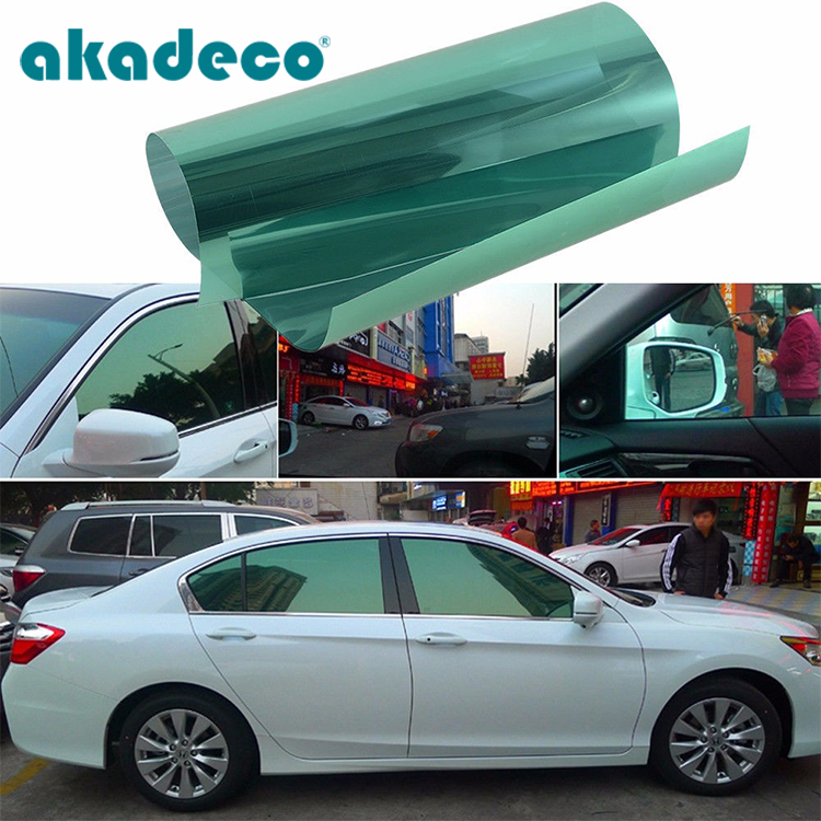 Akadeco Safety Nano Heat Insulation Transparent Glass Building Privacy Self-Adhesive Solar Tint Car Stickers Mirror Window Film