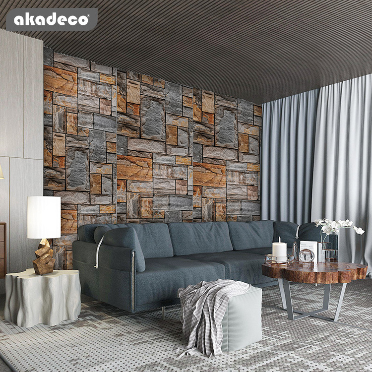 3D Brick Wall Stickers Sofa Background Self-Adhesive Panel Decal Pe Peel And Stick Wallpaper Wall 3D Brick Sticker