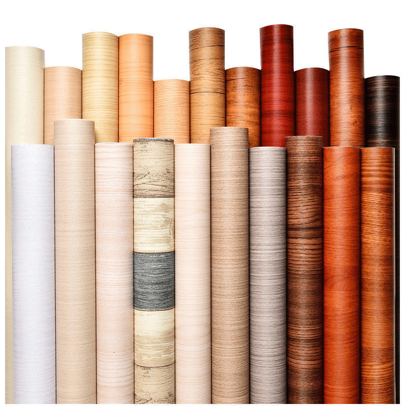 Wooden Design PVC Sticker Vinyl Self Adhesive Papier Peint Home Decoration Wall Paper Veneer Peel Roll Stick Wallpaper