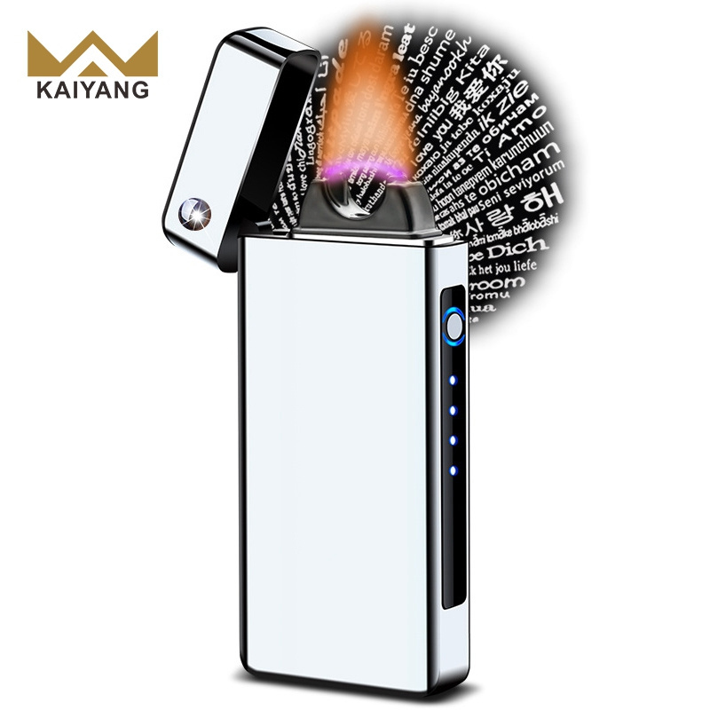 USB Arc Fire Lighter Bright Flame Cigar Metal Creative Cigarette Lighter Electric Lighter