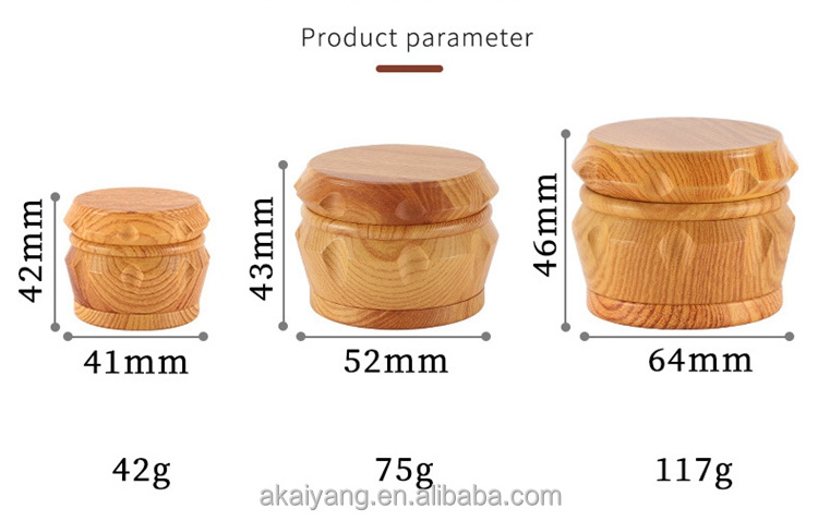 KY Resin Wood Cigarette Tobacco Grinder 4 Layers Grinding Machine Smoke Spice Crusher Dry Herb Grinder