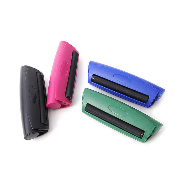 KY Portable Plastic 110mm Manual Operation Smoke Filler Rolling Tray Gadgets Tobacco Rolling Machine