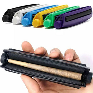 KY Portable Plastic 110mm Manual Operation Smoke Filler Rolling Tray Gadgets Tobacco Rolling Machine