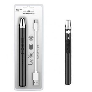 Cheaper Price Pen Shaped BBQ Lighters Flameless Portable Windproof Electric Arc Pulse Fire Charcoal Lighter For Kitchen