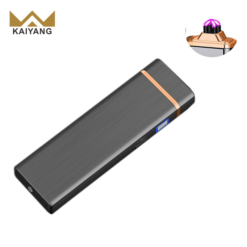 Customizable Metal Arc Lighter Thin Smoke-Free and Perfect for Your Logo