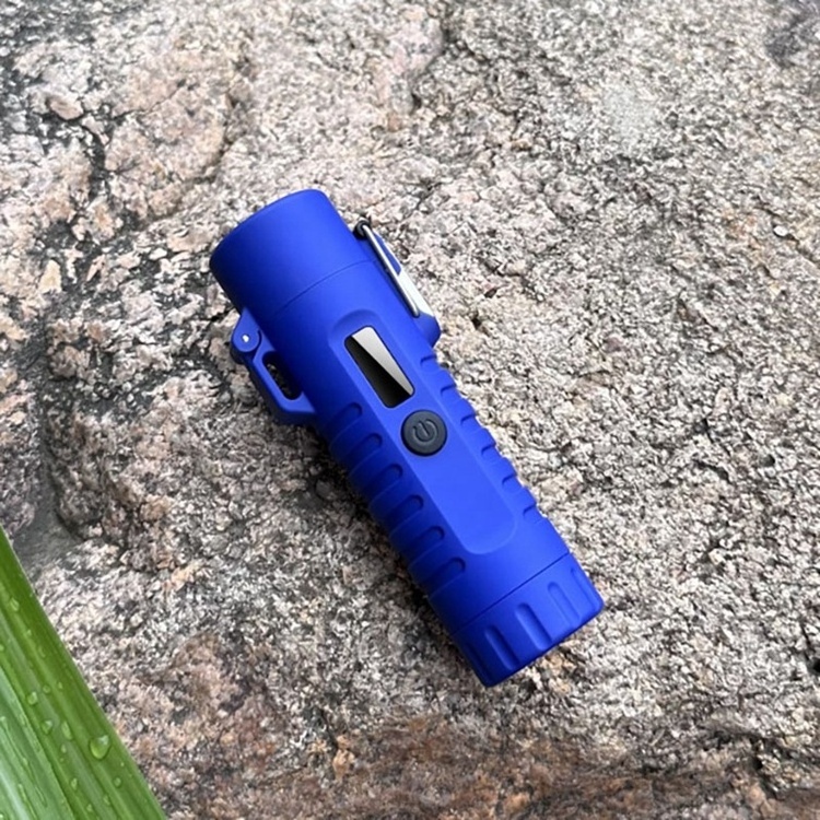 Camping Zinc Alloy Rechargeable Lighter Cigarette Luxury Lighter Outdoor Waterproof Torch Electric Lighter