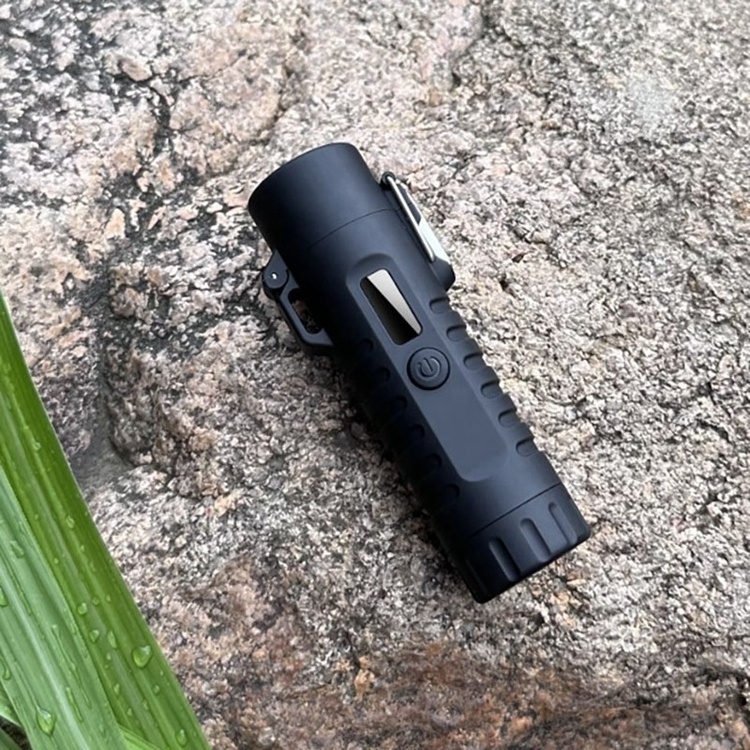 Camping Zinc Alloy Rechargeable Lighter Cigarette Luxury Lighter Outdoor Waterproof Torch Electric Lighter