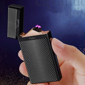 New Electronic Langsheng Cigarette Igniter USB Rechargeable Torch Arc Vintage Trench Lighter