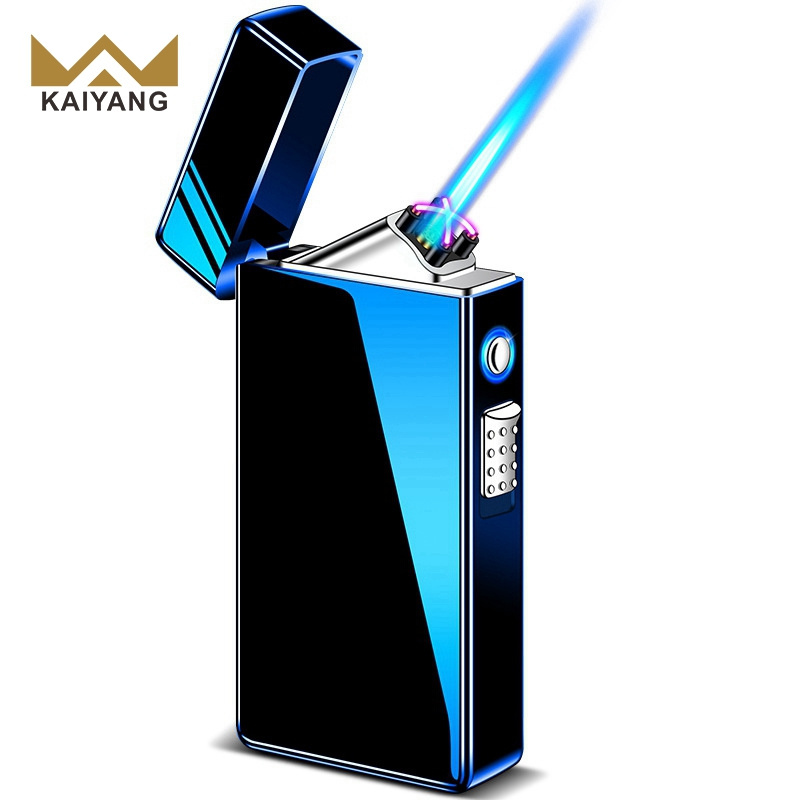 Double flame lighter vaper smoke Straight puffs gas flame lighter for cigarette