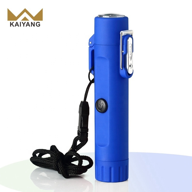 Best Selling Survival Accessories Novelty Explorer Flashlight Electronic Lighter Plasma Outdoor USB