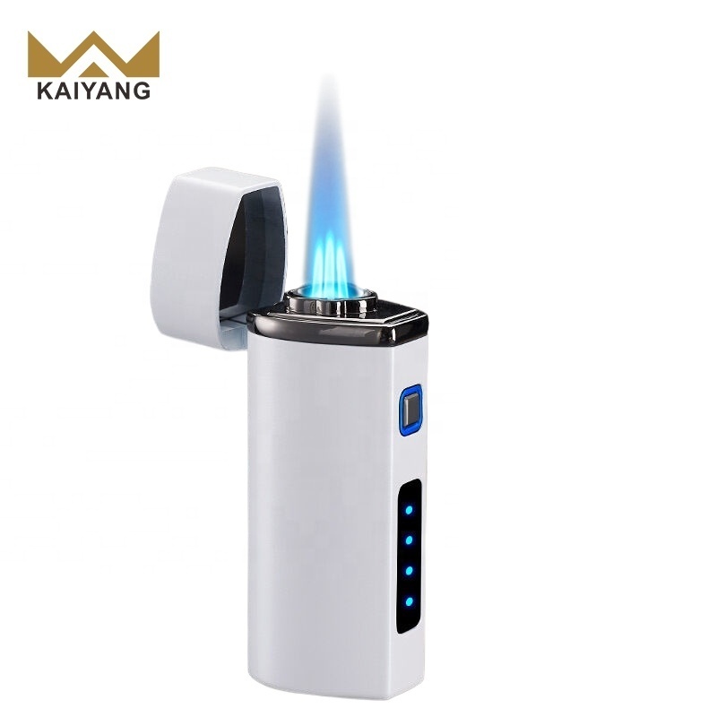 Good Quality Electric Torch Lighter Cigar Ignition Windproof Butane Gas Jet Torch Lighter With Cigar Cutter For Gift