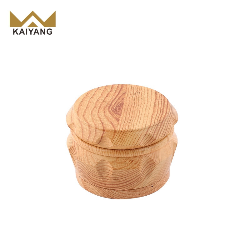 KY Resin Wood Cigarette Tobacco Grinder 4 Layers Grinding Machine Smoke Spice Crusher Dry Herb Grinder