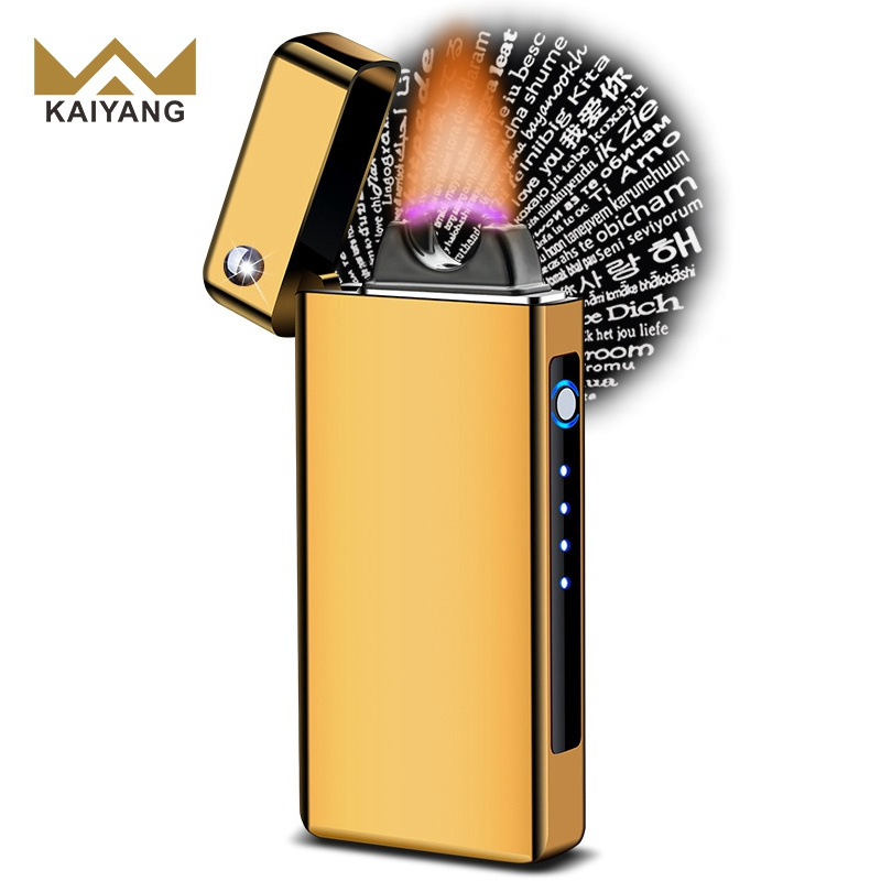 USB Arc Fire Lighter Bright Flame Cigar Metal Creative Cigarette Lighter Electric Lighter