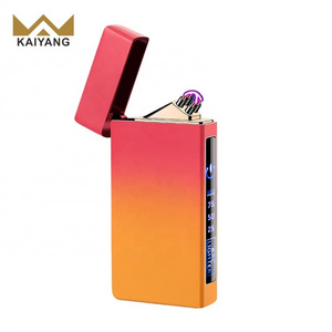 Fingerprint encenencende New USB Electric Smoking Cigarette Flameless Windproof Rechargeable Metal Lighters