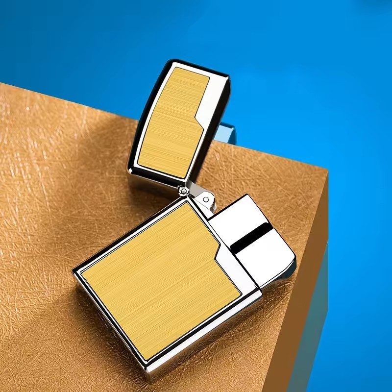 Wholesale Brass Metal Butane Refillable Gas Lighters Durable Using Wholesale Metal Reloj Con Encendedor Cigarette Lighter