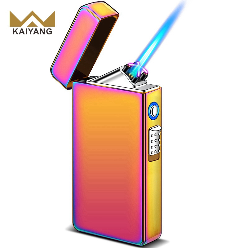 Double flame lighter vaper smoke Straight puffs gas flame lighter for cigarette