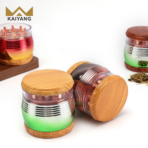 Creative Large 4 Layers Tobacco Grinders Drum Type Portable Manual Luxury Herb Grinder For Smoking