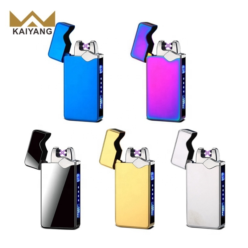 Customized Touch Sensor USB Rechargeable Arc Plasma Windproof Lighter For Cigarettes