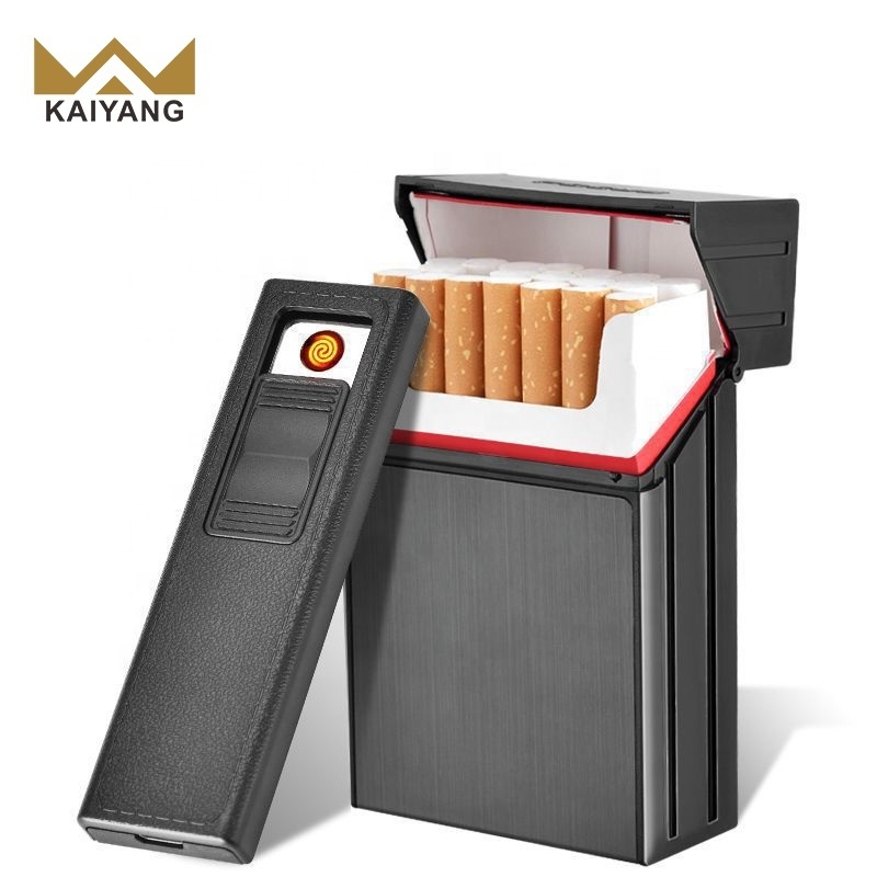 Promotional Wholesale Customized Rechargeable Focus Cigarette Lighter Case