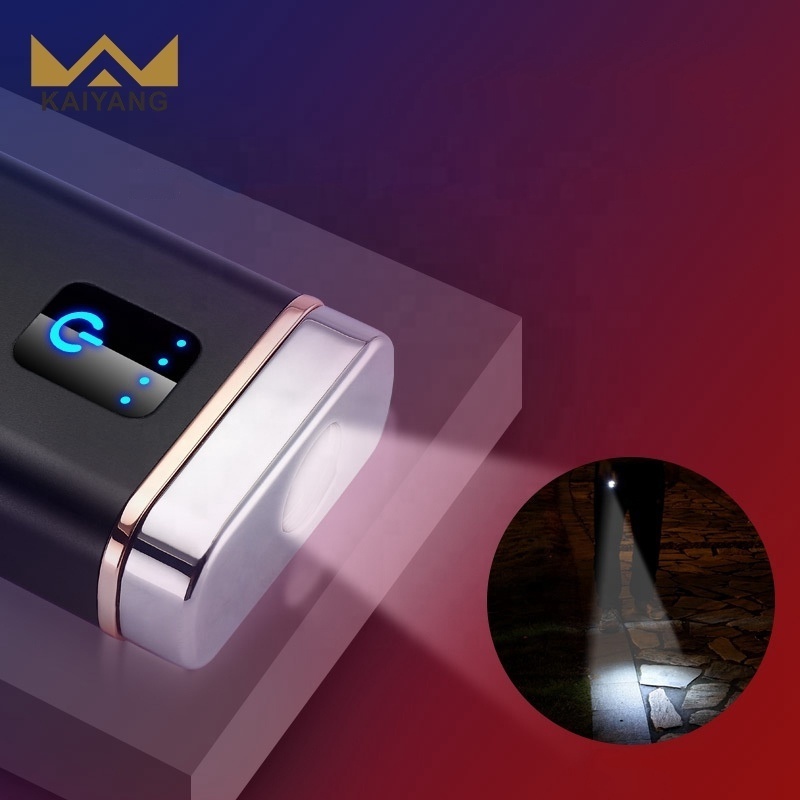 2024 Smart Electric Lighter Power Bank Luxury Rechargeable Electric Lighters With Flashlight Smoking Accessories