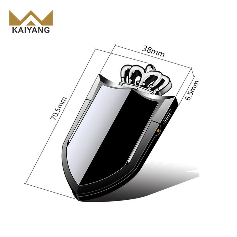 electronic custom engraved logo Versatile USB Charger Cigarette Lighter metal with Sleek Design for cigar