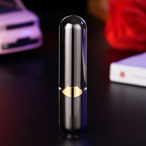 Stylish Flame Cigarette Lighters Girls Fashion Lipstick Design Mini Gas Refillable Butane Lighter For Smoking