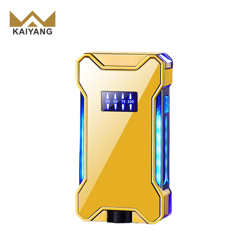 Smoking Aesthetic Butane Flame Lighter Boasting a Transparent Body and LED Battery Indicator