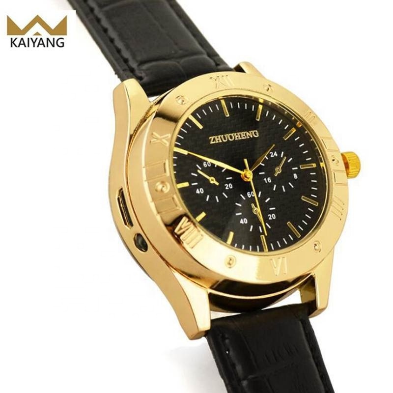 Kaiyang Modern Designer Smoking Lighter Personalized Encendedor Electronic USB Cakmak Metal Wrist Watch Electric Lighter