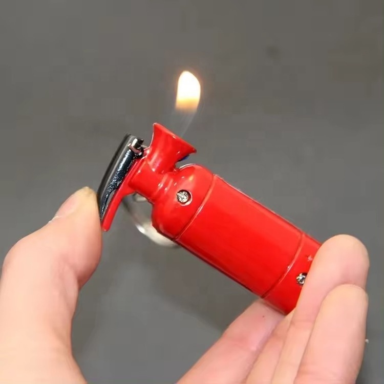 All Purpose Fancy Lighter Creative Boutique Metal Keychain Lighter Personalized Cigar New Fire Extinguisher Lighter Wholesale