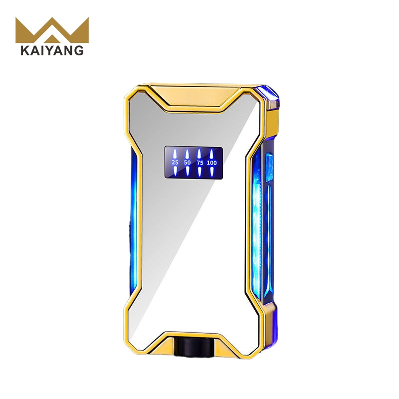 Smoking Aesthetic Butane Flame Lighter Boasting a Transparent Body and LED Battery Indicator