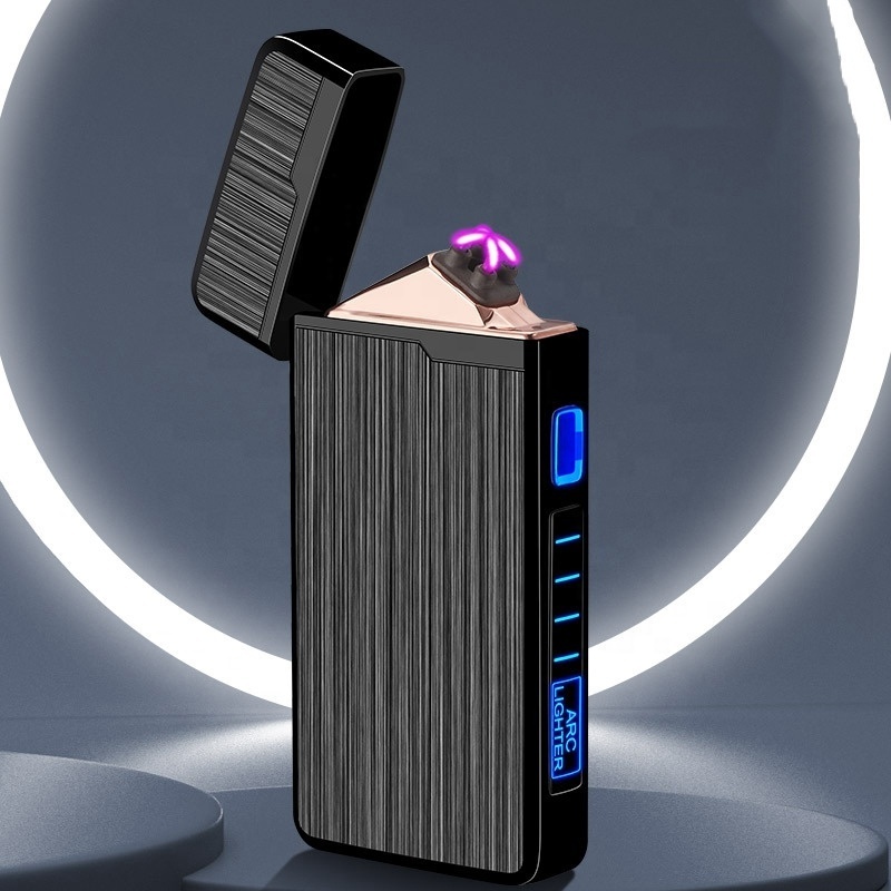 Kaiyang Halloween New Creative Double Arc Plasma Lighter With Battery Indication Electric Lighters For Cigarette