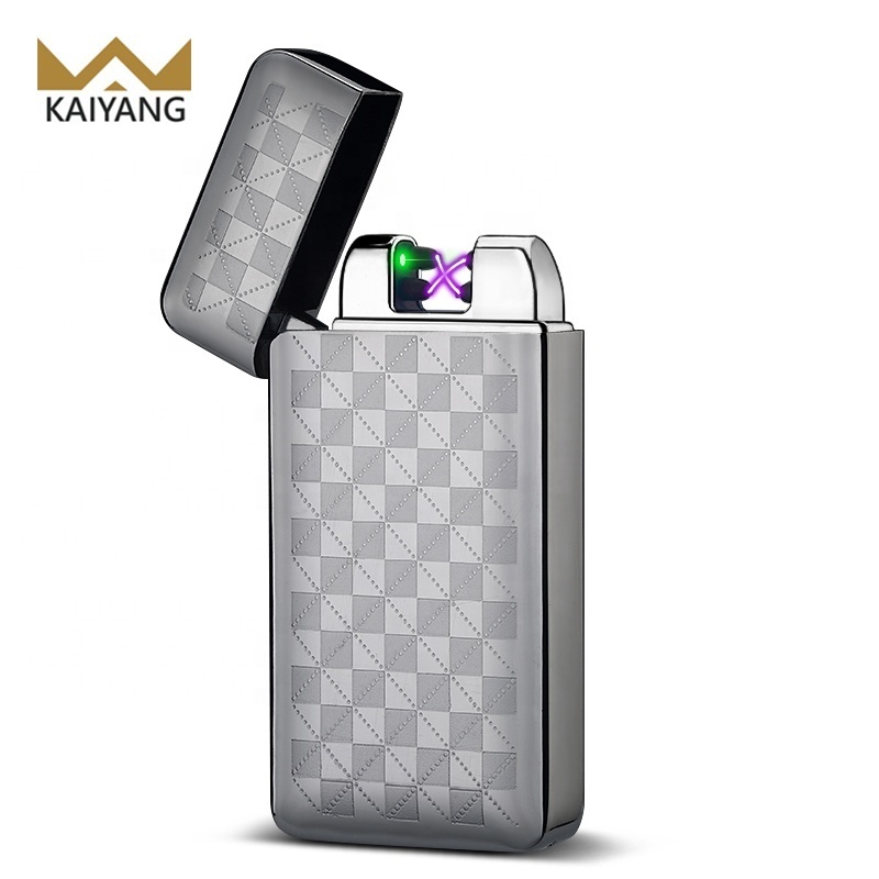 Windproof Rechargeable Electronic Battery USB Lighter, Plasma X Shape Single Arc Lighter With Gift Box