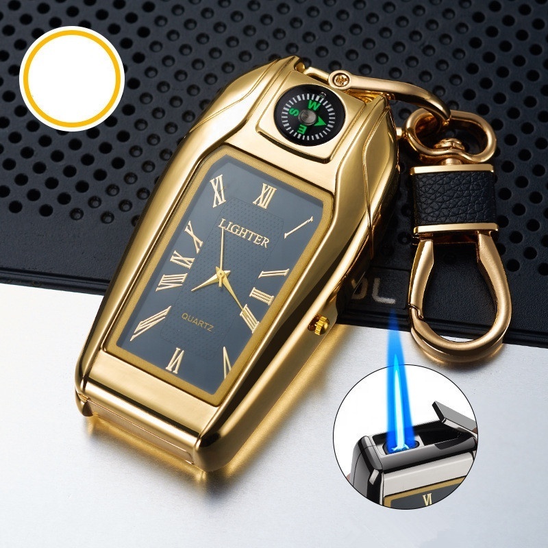 Best Selling 3-in-1 Keychain Lighter Best Men's Gift Smart Watch Gas Refillable Torch Lighters For Smoking