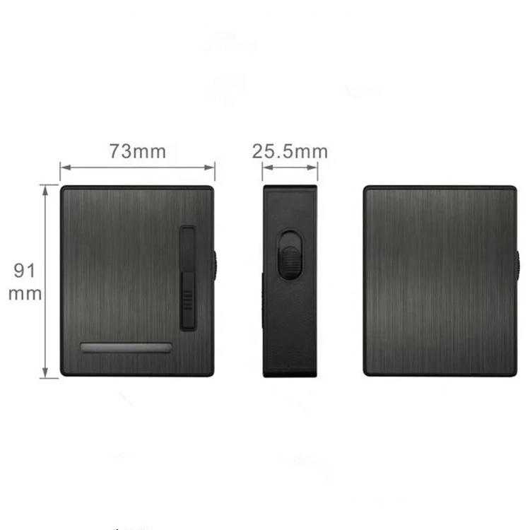 Single Arc Cigarette Lighter 20 Pieces Of Automatic Smoke USB Easy Charging Lighter Cigarette Case